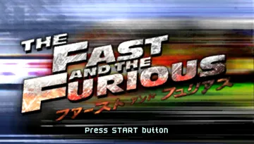 The Fast and the Furious (EU) screen shot title